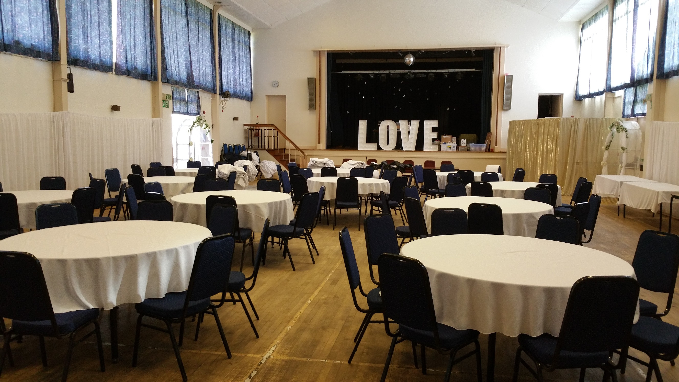 community centre venue decor